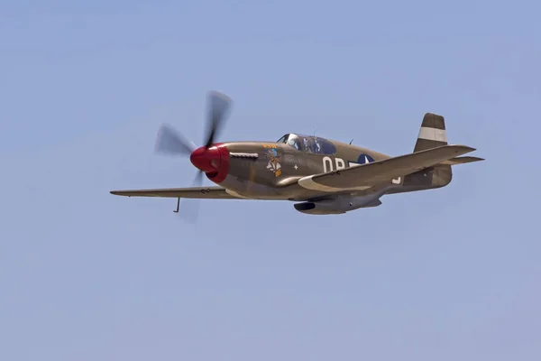 Airplane Wwii Mustang Planes Fame Airshow Chino California Usa May — Stock Photo, Image