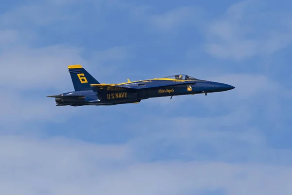 Αεροπλάνο Τζετ Blue Angels Που Φέρουν Στο 2018 Στόλο Εβδομάδα — Φωτογραφία Αρχείου