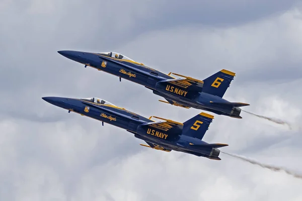 Airplane Blue Angels Jets Flying 2018 Miramar Air Show San — Stock Photo, Image