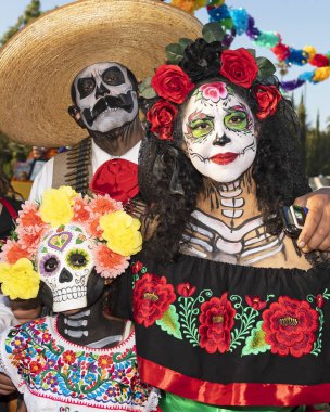 Dia de Los Muertos olay Hollywood Forever mezarlığında