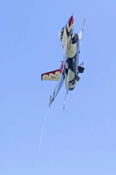 Самолёт Истребителя Ввс Сша Авиасалоне Great Pacific Air Show Хантингтон — стоковое фото