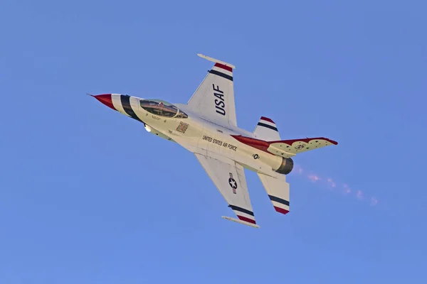 Vliegtuig Air Force Straaljager Great Pacific Air Show Huntington Beach — Stockfoto