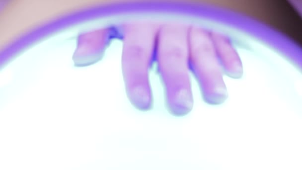 Esmalte Gel Secado Lámpara Led — Vídeos de Stock