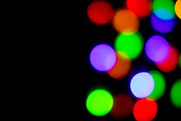 Een Briljante Gloeiende Achtergrond Zwart Glitter Lichte Bokeh Voor Het — Stockfoto