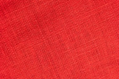 Makro Doku Kırmızı Kumaş Üst Görünümü