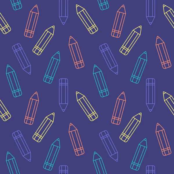 Donanma kökenli renkli kalemler. Okuldaki malzemeler yarı yarıya.