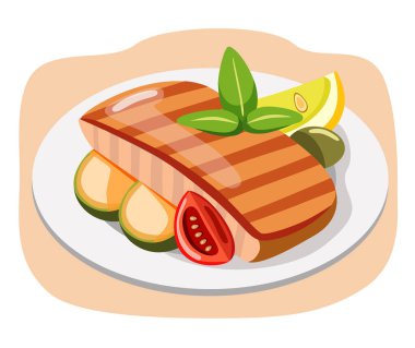 Tabak dolusu et, zeytin, limon