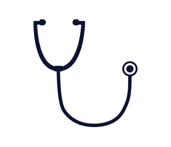Stetoskopikon Trendig Platt Stil Isolerad Bakgrunden Symbol För Din Webbplats — Stock vektor