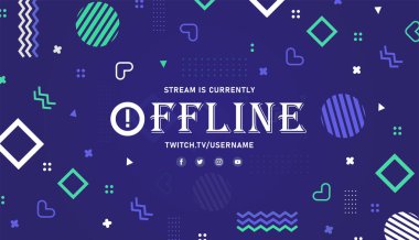 Çevrimdışı yayın için soyut Modern Oyun Arkaplanı. Vektör illüstrasyonu.