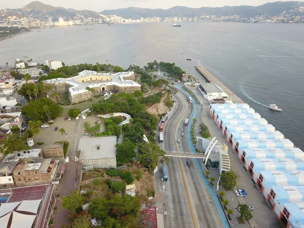 Jocotepec México Janeiro 2020 Vista Aérea Calçadão Jocotepec Nas Letras — Fotografia de Stock