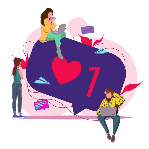 İnsanlar eleştiriler ve yorumlar bırakırlar, ve şapka başarısı en yüksek puandır, el hareketi bir sınıfı gösterir. Beyaz arka planda vektör çizimi. İş konsepti. Takım çalışmasının sembolü