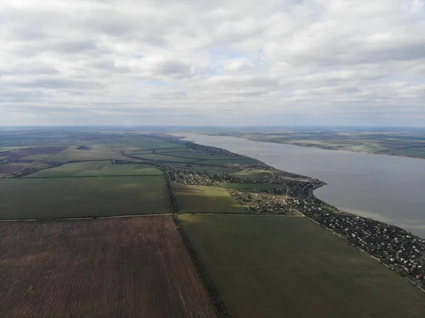 Khadzhibei Körfezi 'nin güzel manzarası, Odessa bölgesi, Ukrayna