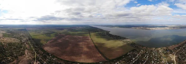 Ukrayna 'nın Odessa bölgesindeki Khadzhibei halklarının hava manzarası