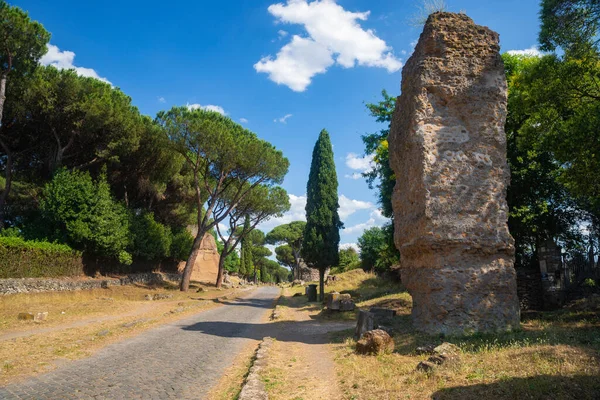 Promenez Vous Parmi Les Monuments Funéraires Appia Antica Roma Par — Photo