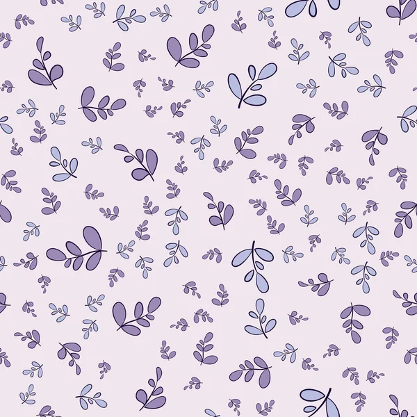 Sömlös lavendel blommor mönster på lila bakgrund. Vektorgrafik