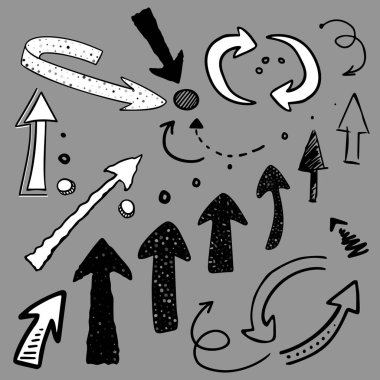 El çizimi vektör okları kümesi