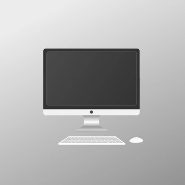 bilgisayar masaüstü düz vektörü