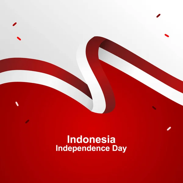Indonezyjski Dzień Niepodległości Aidul Design 196 — Wektor stockowy
