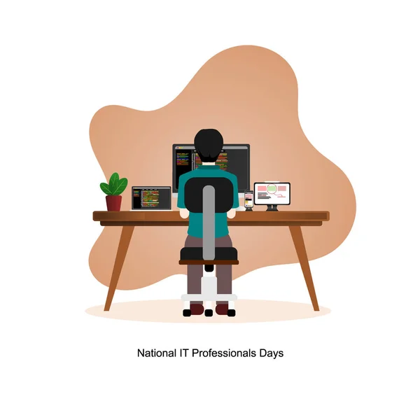 National Professional Day Illustration Vector Flat Design Additional Image Include — 스톡 벡터