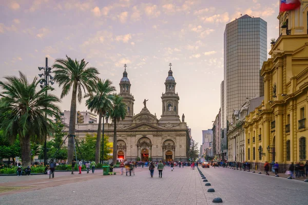 Plaza Las Armas Santiago Del Cile — Foto Stock