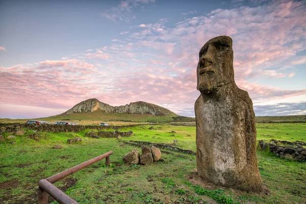 Moais Ahu Tongariki Påskön Chile — Stockfoto