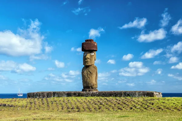 Photo Statue Moai Île Pâques Chili — Photo