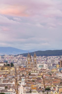 Quito, Ekvator tarihi merkezinin görünümü