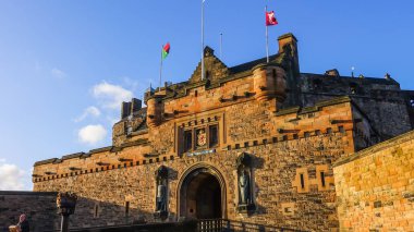 Eski şehrin Edinburgh Edinburgh Castle