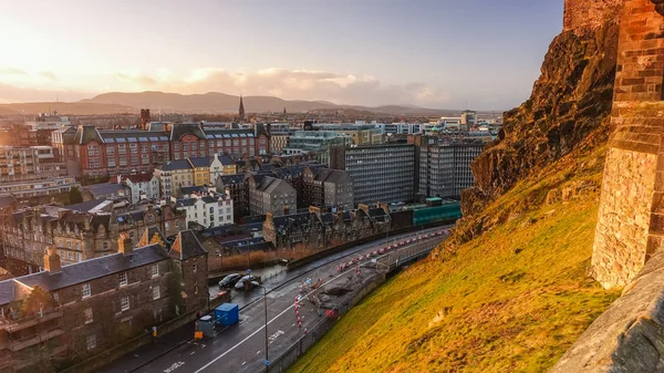 Edinburgh eski şehir görünümüne — Stok fotoğraf