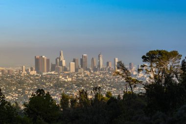 Kaliforniya şehir merkezi La Los Angeles silüeti