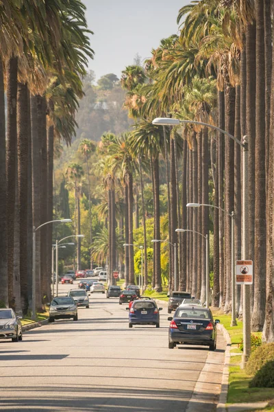 Ruas de Beverly Hills na Califórnia — Fotografia de Stock