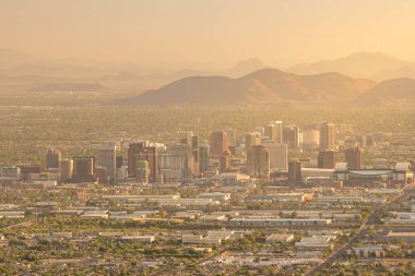 Şehir Merkezi Phoenix Arizona üst görünümü 