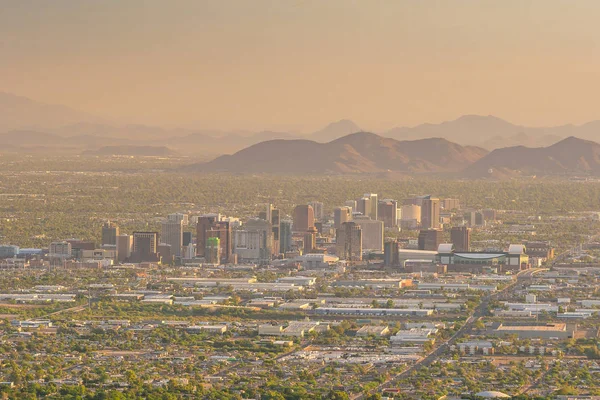 Top view of downtown Phoenix Arizona — Stock Photo, Image