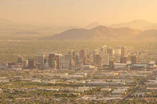Vista superior do centro de Phoenix Arizona — Fotografia de Stock