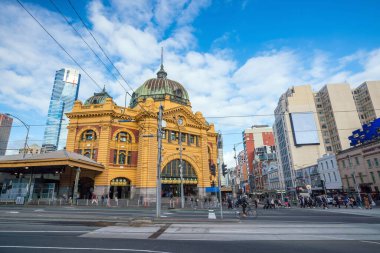 Avustralya 'nın Melbourne şehrinde mavi gökyüzü
