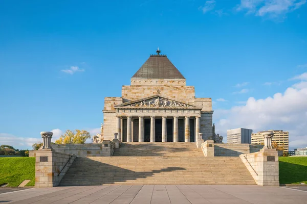 Památník Památky První Druhou Světovou Válku Melbourne Austrálie — Stock fotografie