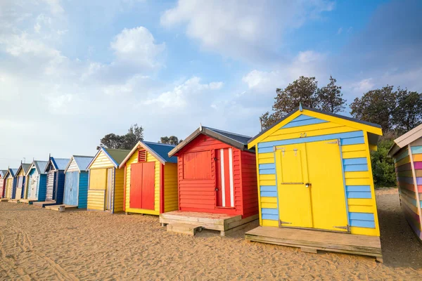 Kolorowy Dom Plaży Brighton Beach Melbourne Australia — Zdjęcie stockowe