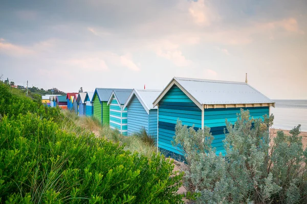 Colorful Beach House Brighton Beach Melbourne Australia — стокове фото