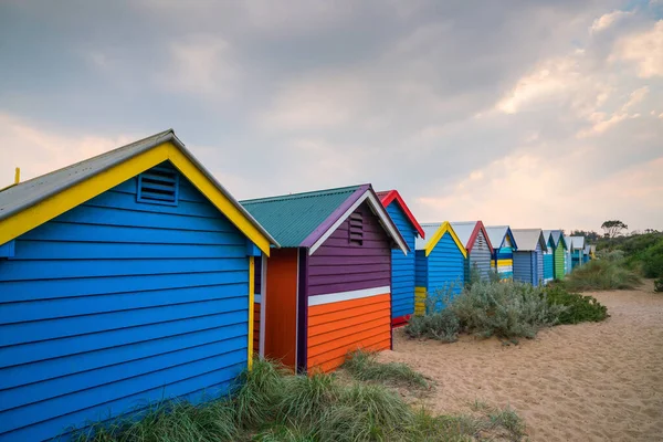 Colorful Beach House Brighton Beach Melbourne Australia — стокове фото