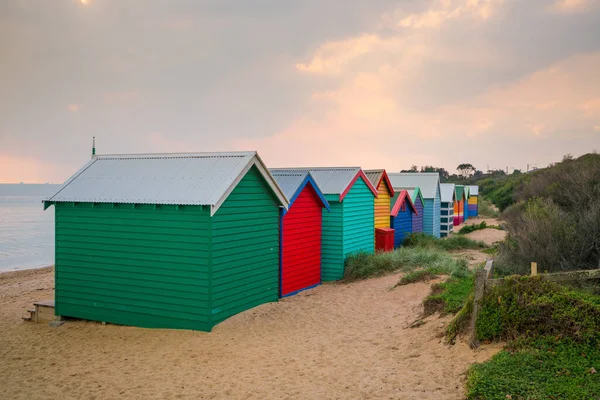 Colorful Beach House Brighton Beach Melbourne Australia — стокове фото