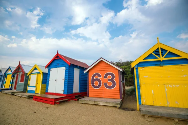 Colorful Beach House Brighton Beach Melbourne Australia — стокове фото