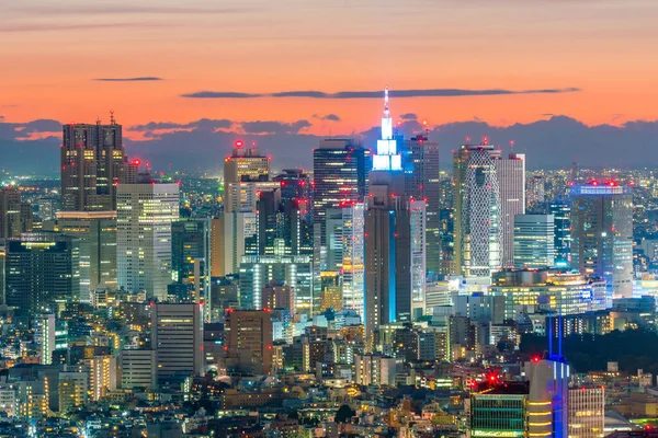 Tokio Skyline Met Gebouwen Shinjuku Japan — Stockfoto