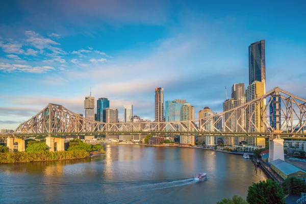 Brisbane City Skyline Brisbane River Australie — Photo