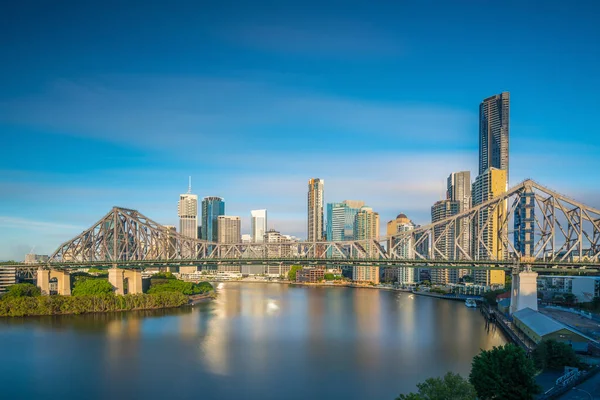 Brisbane Cidade Horizonte Rio Brisbane Austrália — Fotografia de Stock