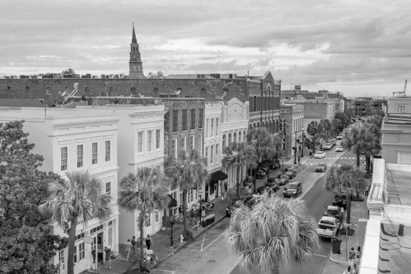 Centro Histórico Charleston Carolina Del Sur Estados Unidos Atardecer — Foto de Stock