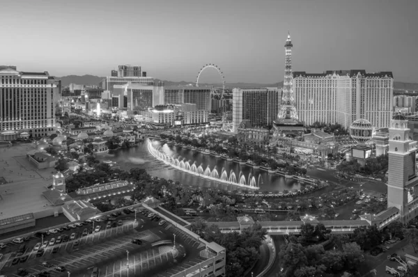 Aerial View Las Vegas Strip Nevada Seen Night Usa — Stock Photo, Image