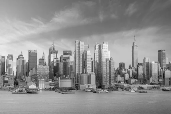 New York City Manhattan Midtown Skyline Schemering Usa — Stockfoto