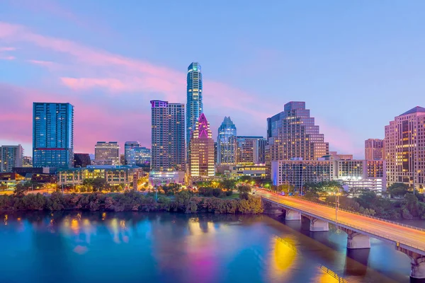 Downtown Skyline Austin Texas Usa — стокове фото