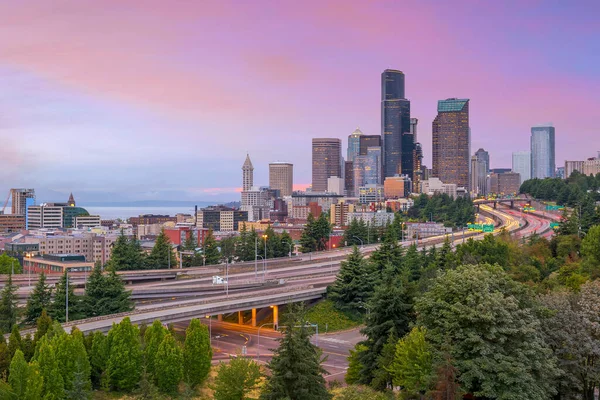 Vue Centre Ville Seattle Skyline Seattle Washington États Unis — Photo