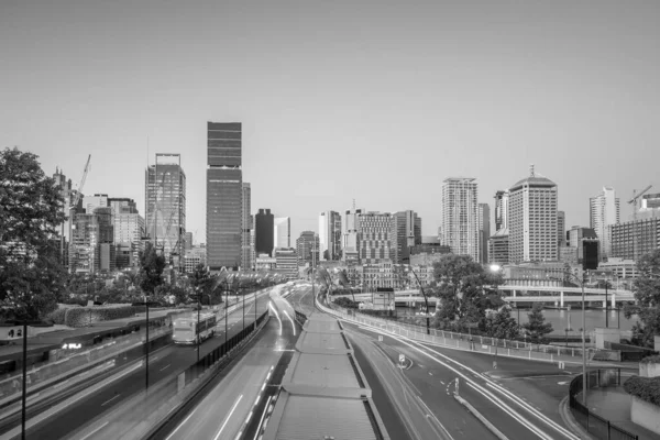 Brisbane City Skyline Crépuscule Australie — Photo